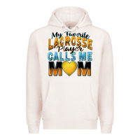 Pale Pink my favorite lacrosse player calls me mom Premium Hoodie - Zillion Design Studio