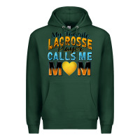 Sports Green my favorite lacrosse player calls me mom Premium Hoodie - Zillion Design Studio