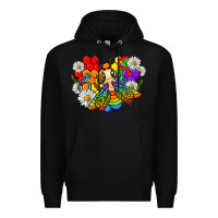 Black pride bee with daisy lgbtq Premium Hoodie - texasbilliewilder