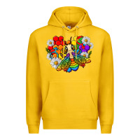 Lemon pride bee with daisy lgbtq Premium Hoodie - texasbilliewilder