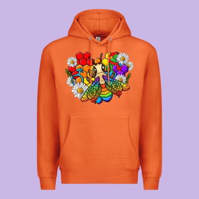 Pride Bee With Daisy Lgbtq Premium Hoodie Designed By Texasbilliewilder