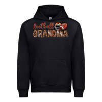 Black football grandma with leopard Urban Hoodie - texasbilliewilder
