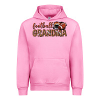 Fuchsia Pink football grandma with leopard Urban Hoodie - texasbilliewilder