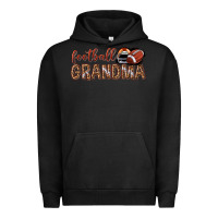 Pigment Black football grandma with leopard Urban Hoodie - texasbilliewilder