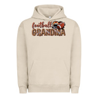 Pigment French Oak football grandma with leopard Urban Hoodie - texasbilliewilder
