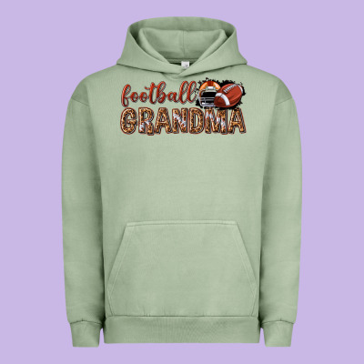 Urban Hoodie football grandma with leopard