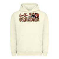 Pigment Pistachio football grandma with leopard Urban Hoodie - texasbilliewilder