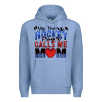 Colony Blue my favorite hockey player calls me mom Premium Hoodie - Zillion Design Studio