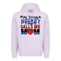 Lilac my favorite hockey player calls me mom Premium Hoodie - Zillion Design Studio