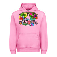 Fuchsia Pink teacher off duty Urban Hoodie - Zillion Design Studio