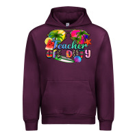 Mauve Wine teacher off duty Urban Hoodie - Zillion Design Studio