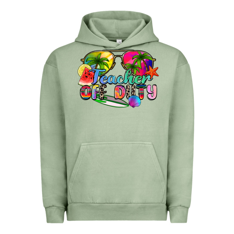 Teacher Off Duty Urban Hoodie by Zillion Design Studio | Teevron