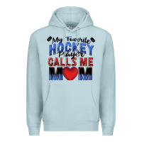 Blue Mist my favorite hockey player calls me mom Premium Hoodie - Zillion Design Studio