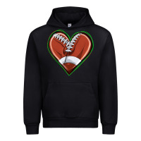 Black football heart Urban Hoodie - texasbilliewilder