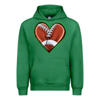 Emerald football heart Urban Hoodie - texasbilliewilder