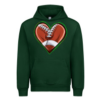 Forest Green football heart Urban Hoodie - texasbilliewilder