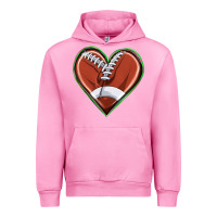 Fuchsia Pink football heart Urban Hoodie - texasbilliewilder