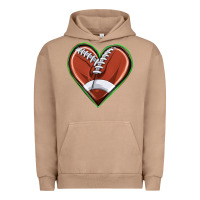 Pigment Burro football heart Urban Hoodie - texasbilliewilder