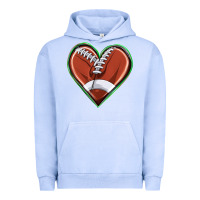 Pigment Grape Ice football heart Urban Hoodie - texasbilliewilder