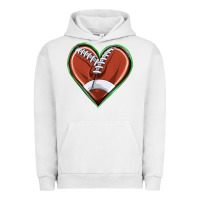 Pigment Lunar Rock football heart Urban Hoodie - texasbilliewilder