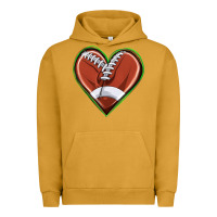 Pigment Peanut Butter football heart Urban Hoodie - texasbilliewilder