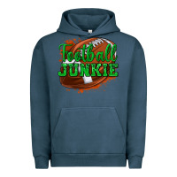 Pigment Midnight Navy football junkie Urban Hoodie - texasbilliewilder