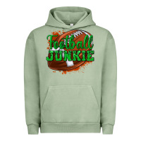 Pigment Oil Green football junkie Urban Hoodie - texasbilliewilder