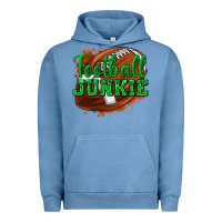 Pigment Pebble Blue football junkie Urban Hoodie - texasbilliewilder