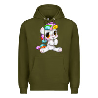 Army Green pride cute unicorn Premium Hoodie - texasbilliewilder