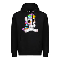 Black pride cute unicorn Premium Hoodie - texasbilliewilder