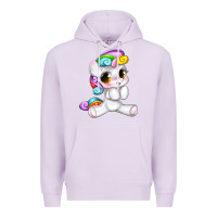 Lilac pride cute unicorn Premium Hoodie - texasbilliewilder