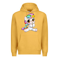 Mustard pride cute unicorn Premium Hoodie - texasbilliewilder