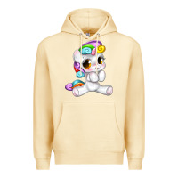 Pina Colada pride cute unicorn Premium Hoodie - texasbilliewilder