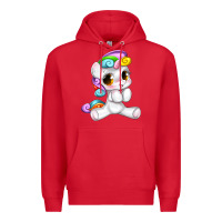 Red pride cute unicorn Premium Hoodie - texasbilliewilder