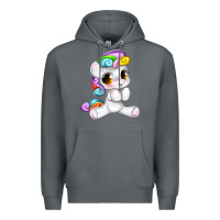 Rock pride cute unicorn Premium Hoodie - texasbilliewilder