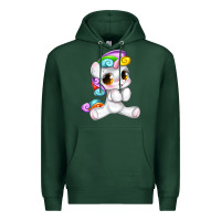Sports Green pride cute unicorn Premium Hoodie - texasbilliewilder