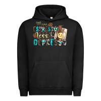 Pigment Black more espresso less depresso Urban Hoodie - Zillion Design Studio