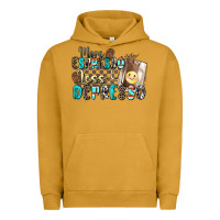 Pigment Peanut Butter more espresso less depresso Urban Hoodie - Zillion Design Studio