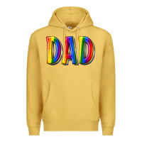 Antique Gold pride dad Premium Hoodie - texasbilliewilder