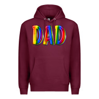 Burgundy pride dad Premium Hoodie - texasbilliewilder