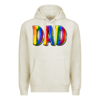 Oatmeal Heather pride dad Premium Hoodie - texasbilliewilder