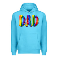 Ocean Blue pride dad Premium Hoodie - texasbilliewilder