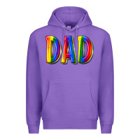 Purple pride dad Premium Hoodie - texasbilliewilder