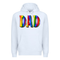 White pride dad Premium Hoodie - texasbilliewilder