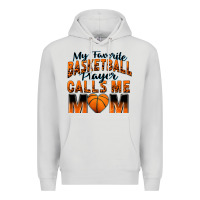 Dove Grey my favorite basketball player calls me mom Premium Hoodie - Zillion Design Studio