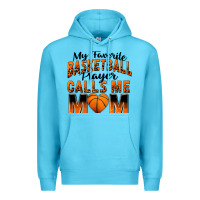 Ocean Blue my favorite basketball player calls me mom Premium Hoodie - Zillion Design Studio