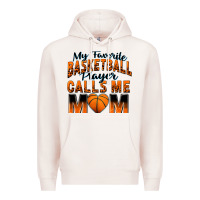 Pale Pink my favorite basketball player calls me mom Premium Hoodie - Zillion Design Studio