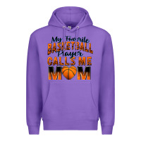Purple my favorite basketball player calls me mom Premium Hoodie - Zillion Design Studio