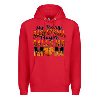 Red my favorite basketball player calls me mom Premium Hoodie - Zillion Design Studio