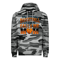 Slate Camo my favorite basketball player calls me mom Premium Hoodie - Zillion Design Studio
